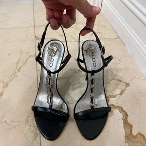 Aldo Dress Heels Sandals with diamond accents